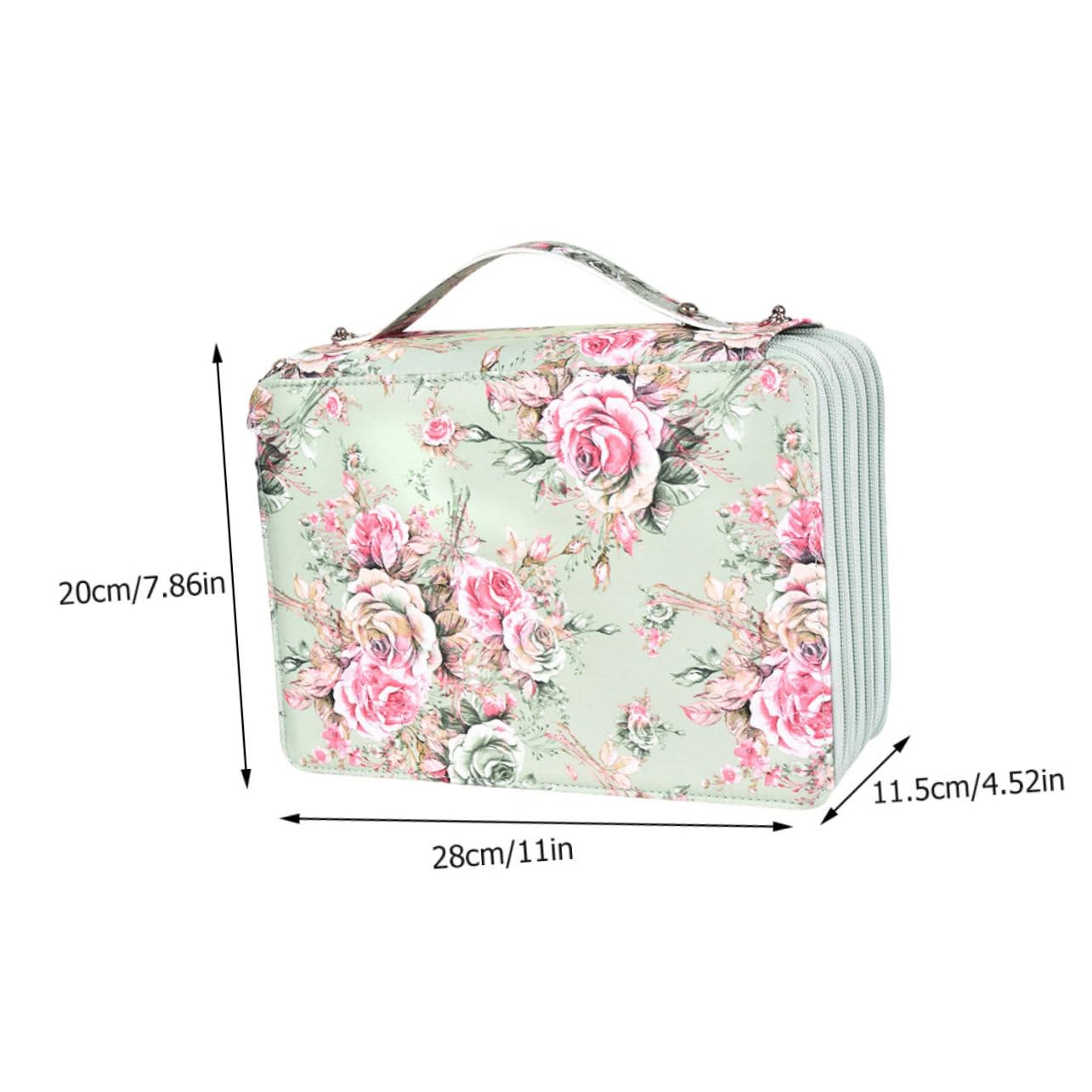Angoily Borsa per Forniture Artistiche 252 Scomparti, Astuccio Portapenne Multifunzionale Maniglia e Corda Elastica per Ufficio e Lavoro All'aperto