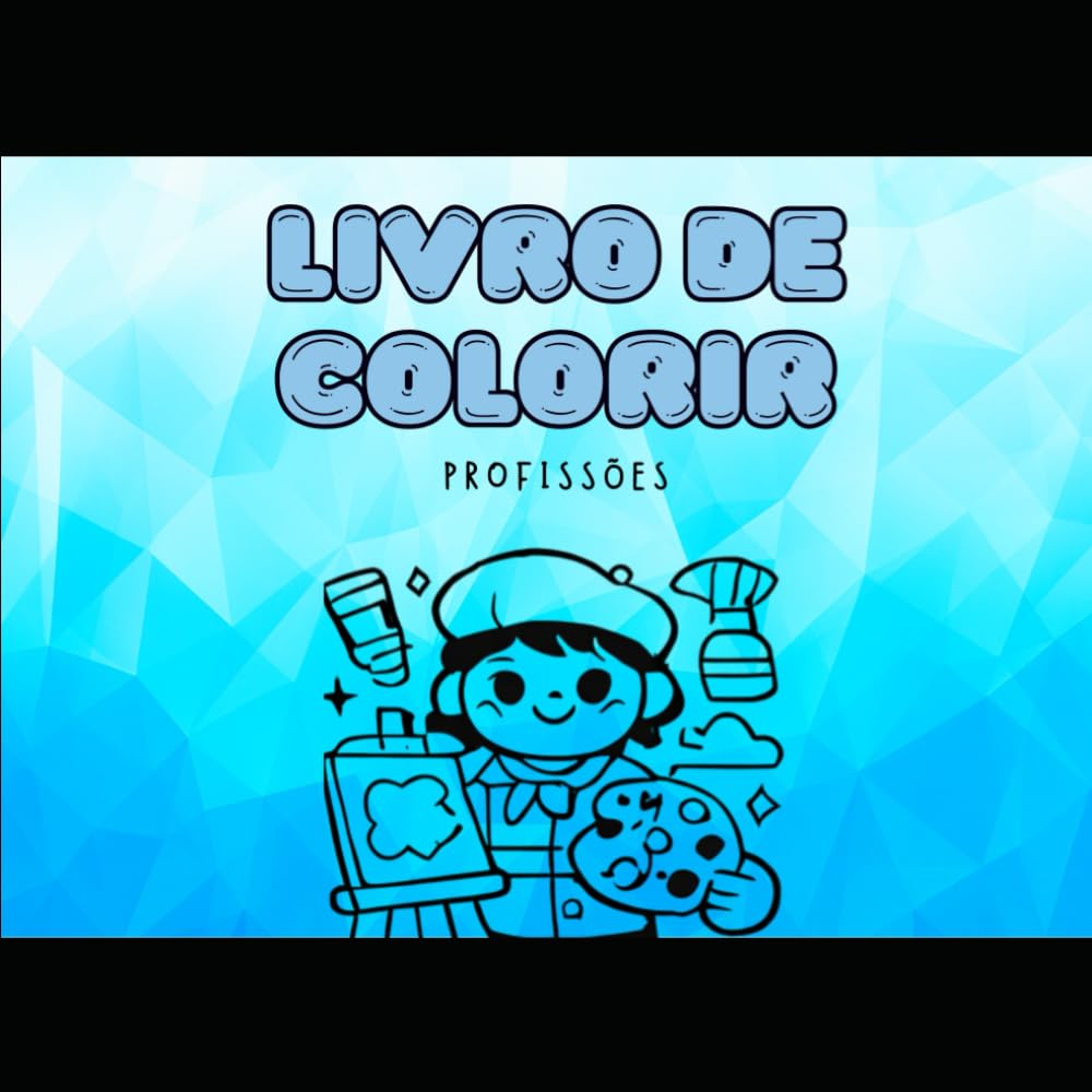 livro de colorir: profissões
