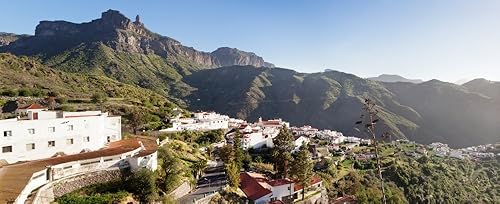Póster de Posterazzi View Over Tejeda a Roque Nublo Gran Canaria España (27 x 9), varía