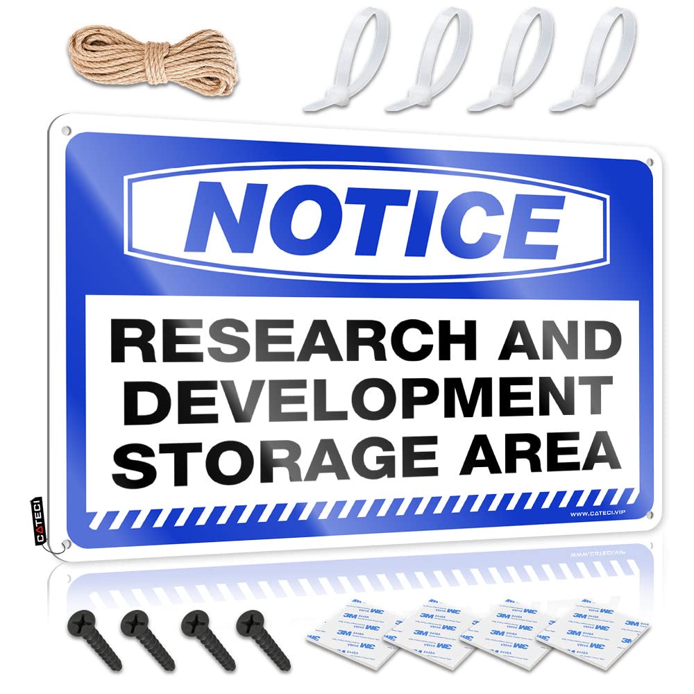 Necessities Fun Plaques | Notice Research And Development Storage Area Old-fashioned Decorative Wall Art Ready To Hang For Backyard Bar(30X40CM)