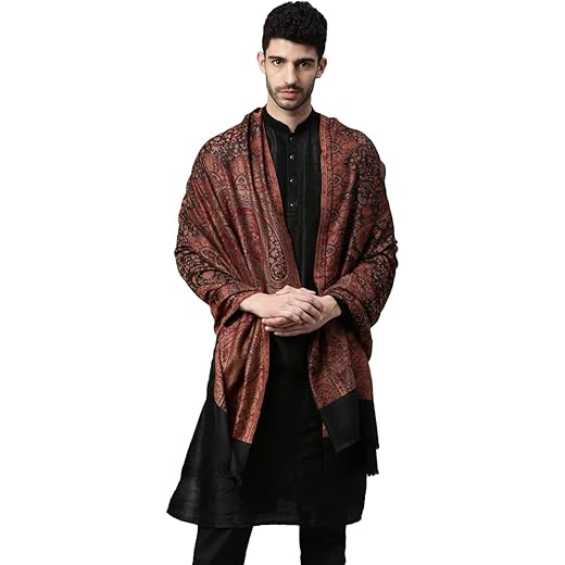 Pashmoda Wool Men Jamawar Shawl
