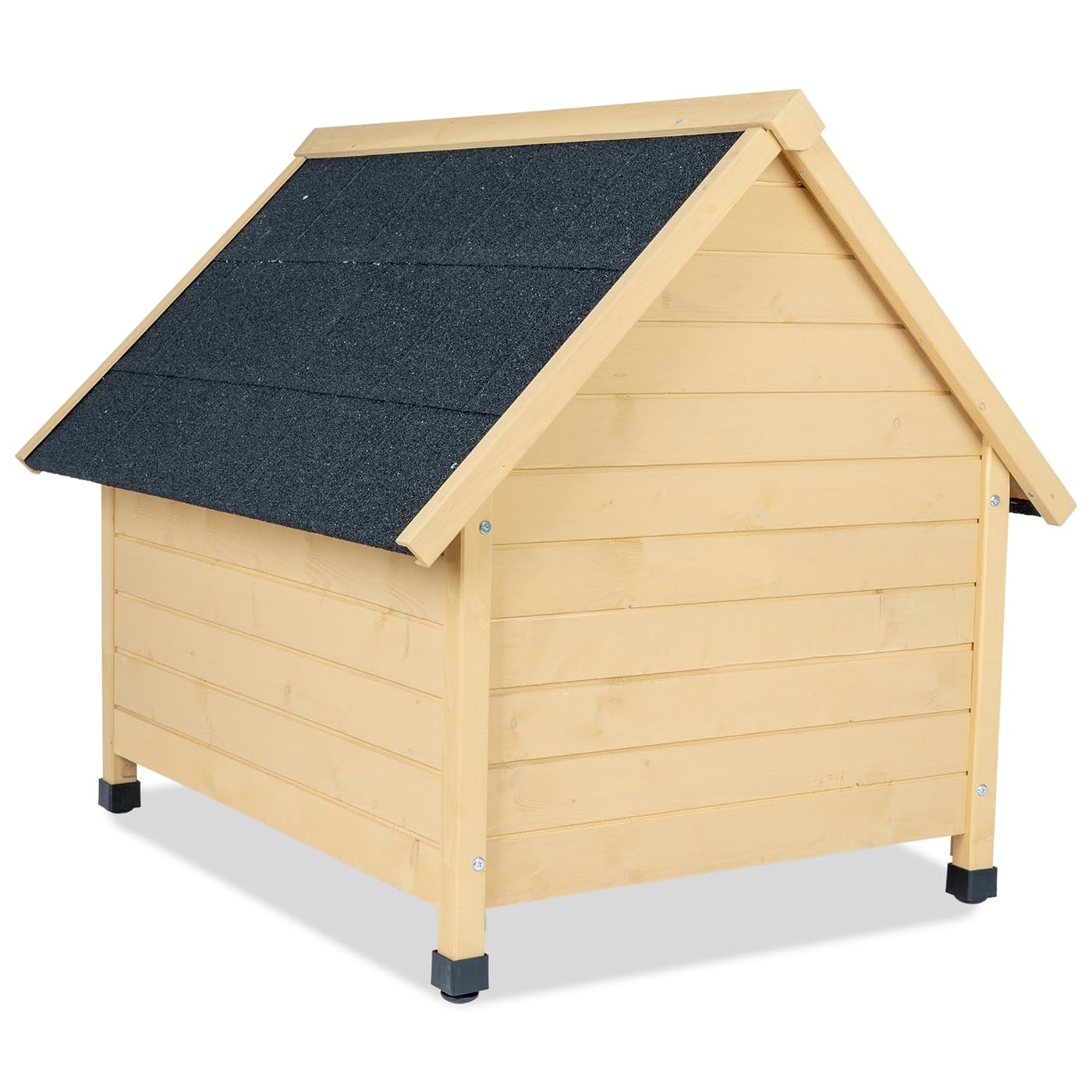 Hundehütte Liam, Hundehöhle, Hundehaus aus lasiertem Fichtenholz, naturbraun, XXL