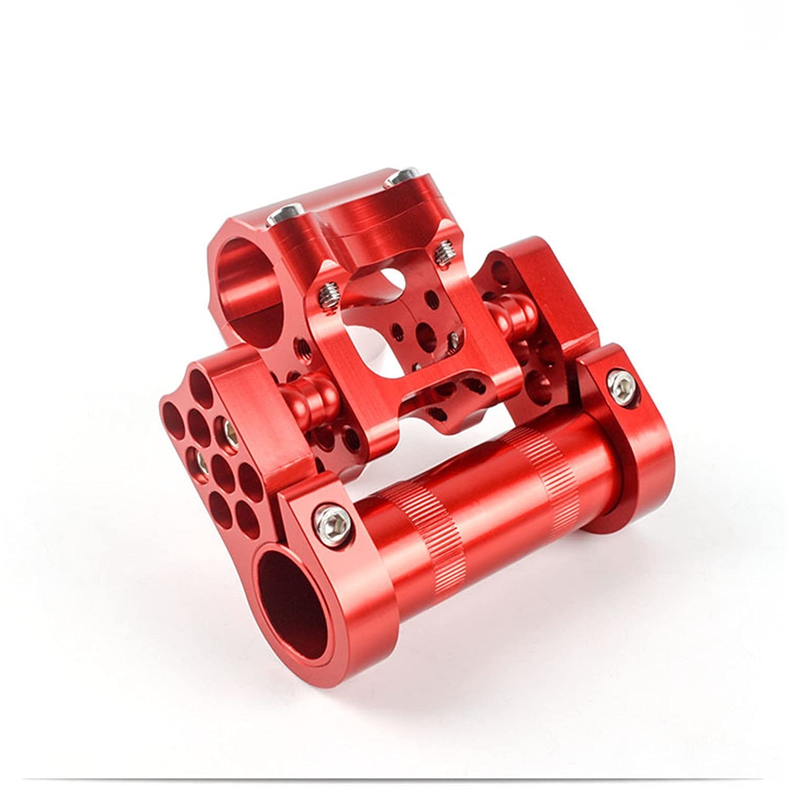 Prolunga Manubrio Bici，Alza Manubrio Bicicletta Pieghevole Bicycle Regolabile Doppio Stelo Riser Alloy in Alluminio Ultraleggero BMX Accessori Bike Manubrio Stelo Extender