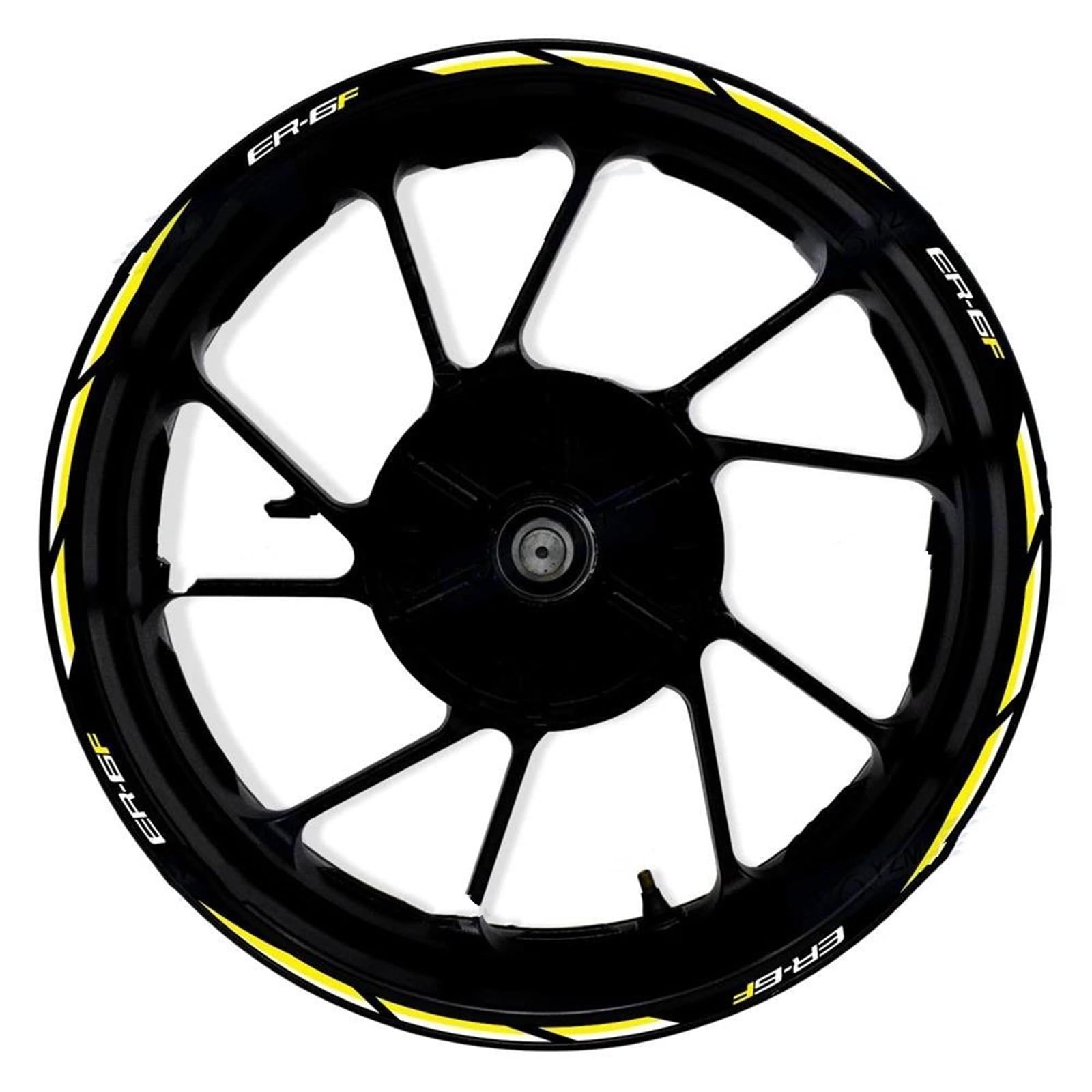 Motorcycle 17 Inch Front and Rear Wheel Hub Decal Modified for Kawasaki ER-6F ER6F ER 6F Rim Stickers(Color9)