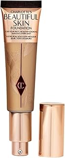 Charlotte Tilbury Beautiful Skin Medium Coverage Hydrating Foundation - Buildable Liquid Makeup for Instant Glow, Plumping Hydration & Lasting Skincare Benefits