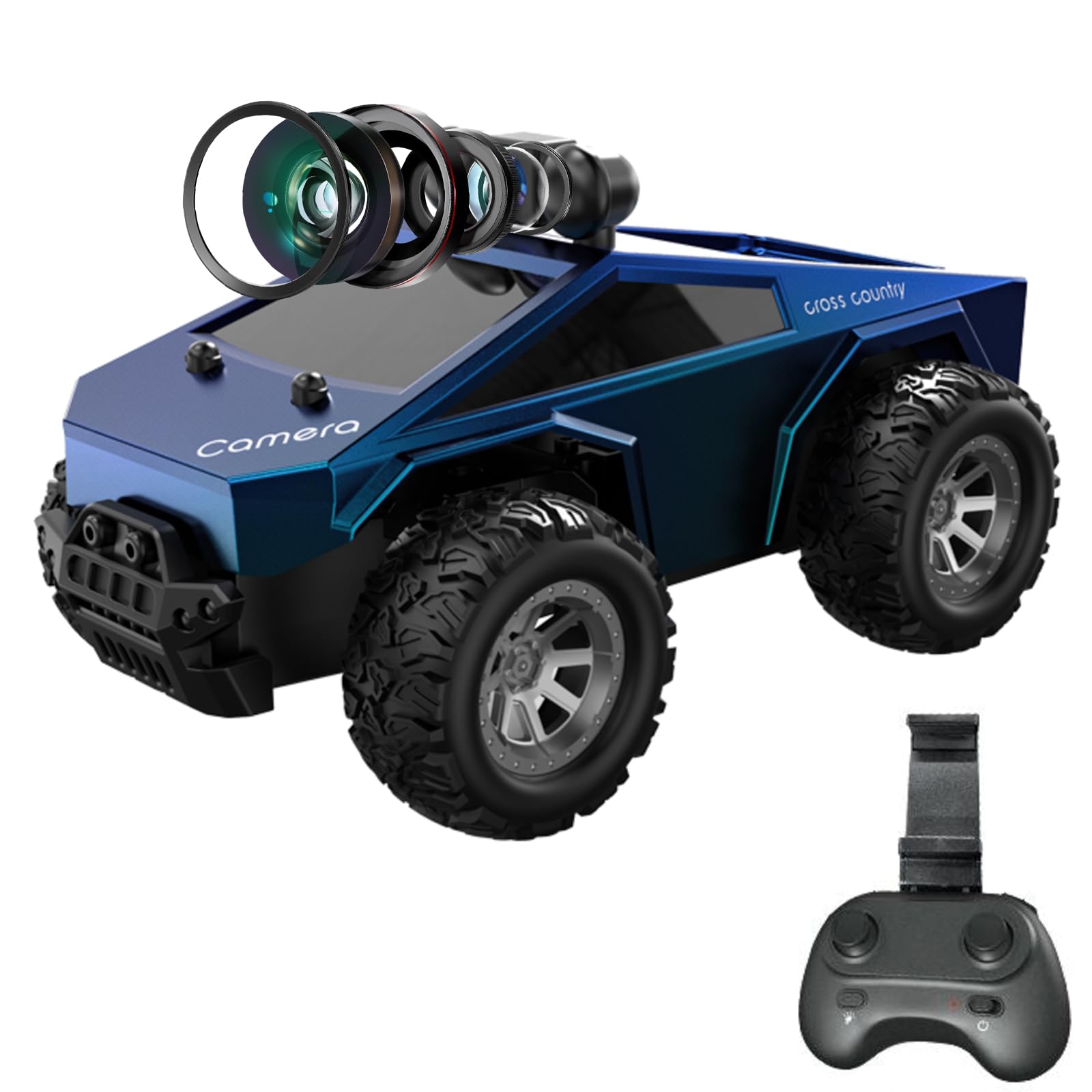 Auto telecomandata fuoristrada 1:28 con telecamera, auto giocattolo ad alta velocità, trasmissione WiFi in tempo reale, con controllo tramite APP, auto giocattolo RC per bambini e adulti