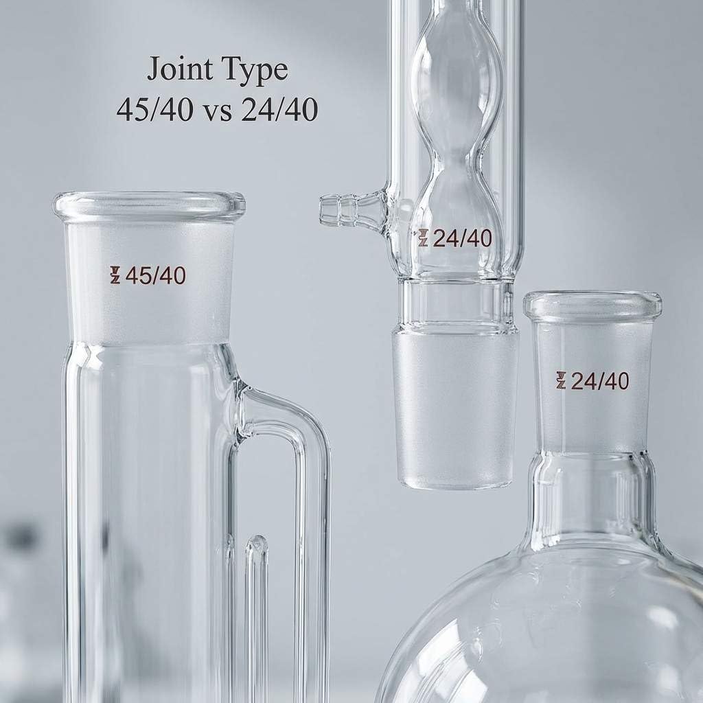 QWORK Glass Soxhlet Extraction Apparatus Set 500ml 45/40 24/40 – Lab Glassware for Reflux & Chemistry Experiments, Education Lab