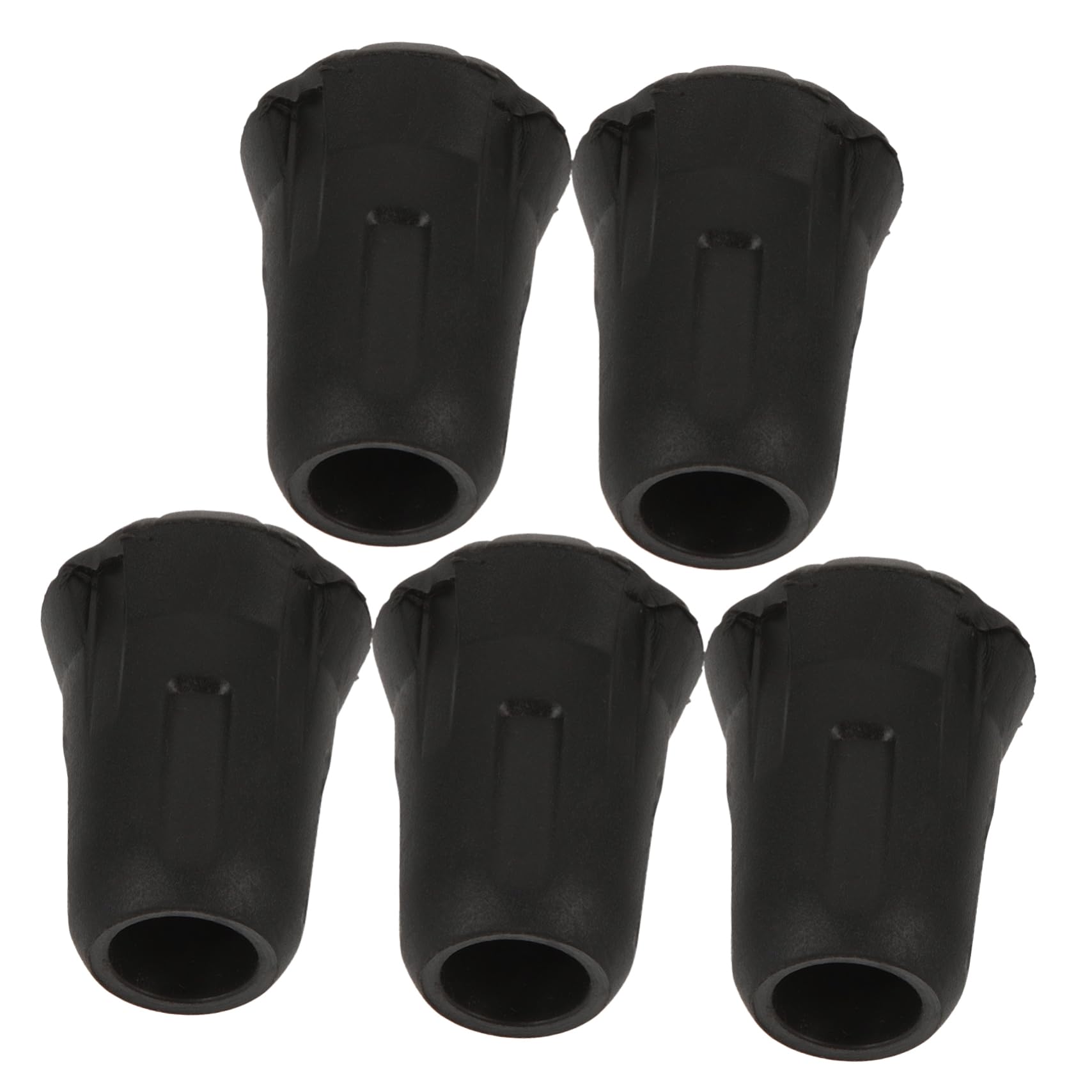 GOOHOCHY 5Pcs Trekking Pole Tip Protectors Durable Skid Crutch Foot Pads for Enhanced Stability and Safety Any Surface Easy Installation Walking Stick Tips