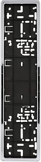 Unitec 84524 license plate holder chrome curved