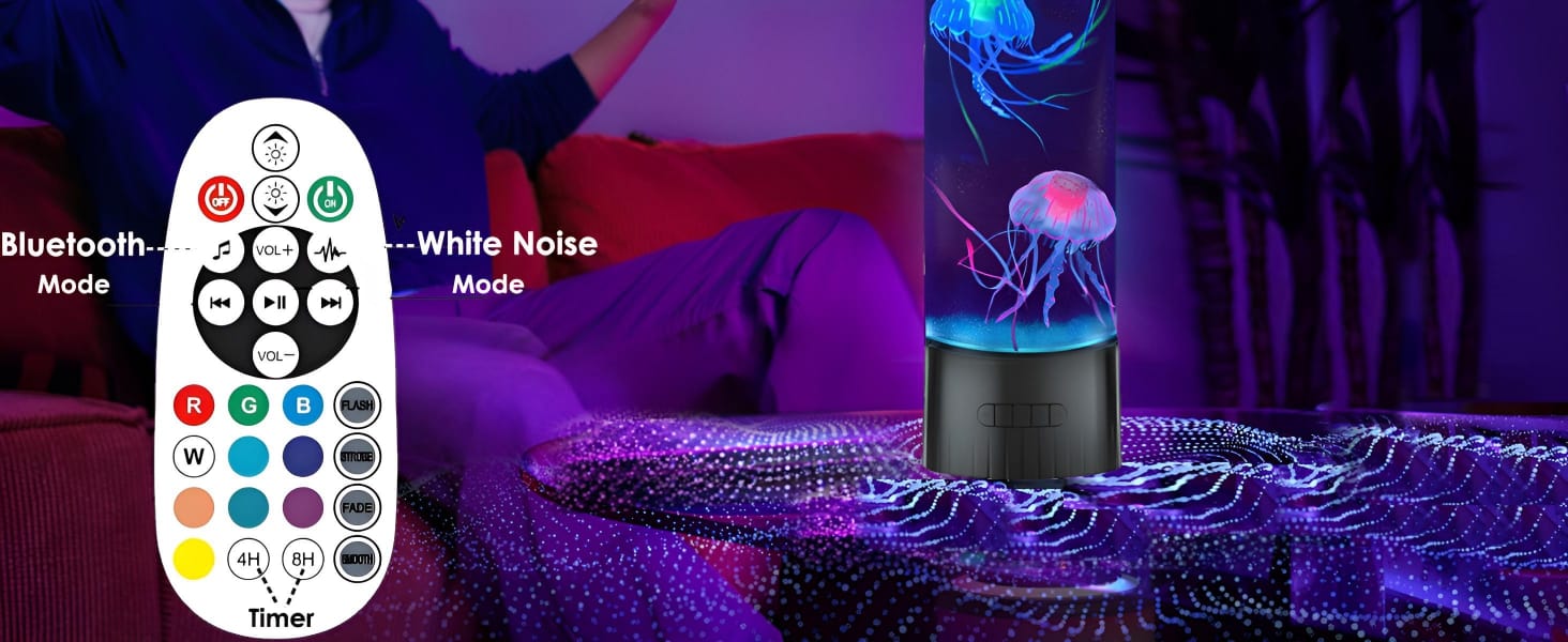 CALOVER Jellyfish Lamp - Cool Ocean Decor Jelly Fish Aquarium