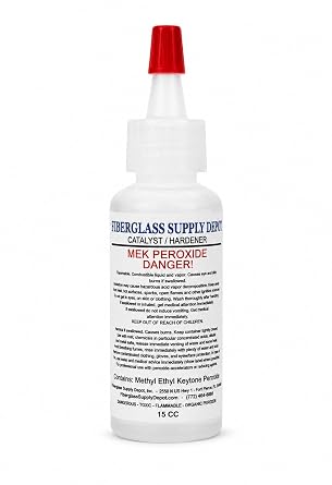Fiberglass Supply Depot Mek Peroxide Catalyst 15cc Clear