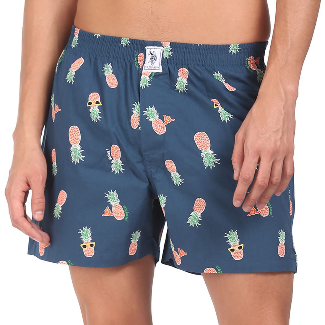 u.s. polo assn. Men Cotton Back Pocket All Over Print Iyac Boxers (Pack of 1)-picture-48