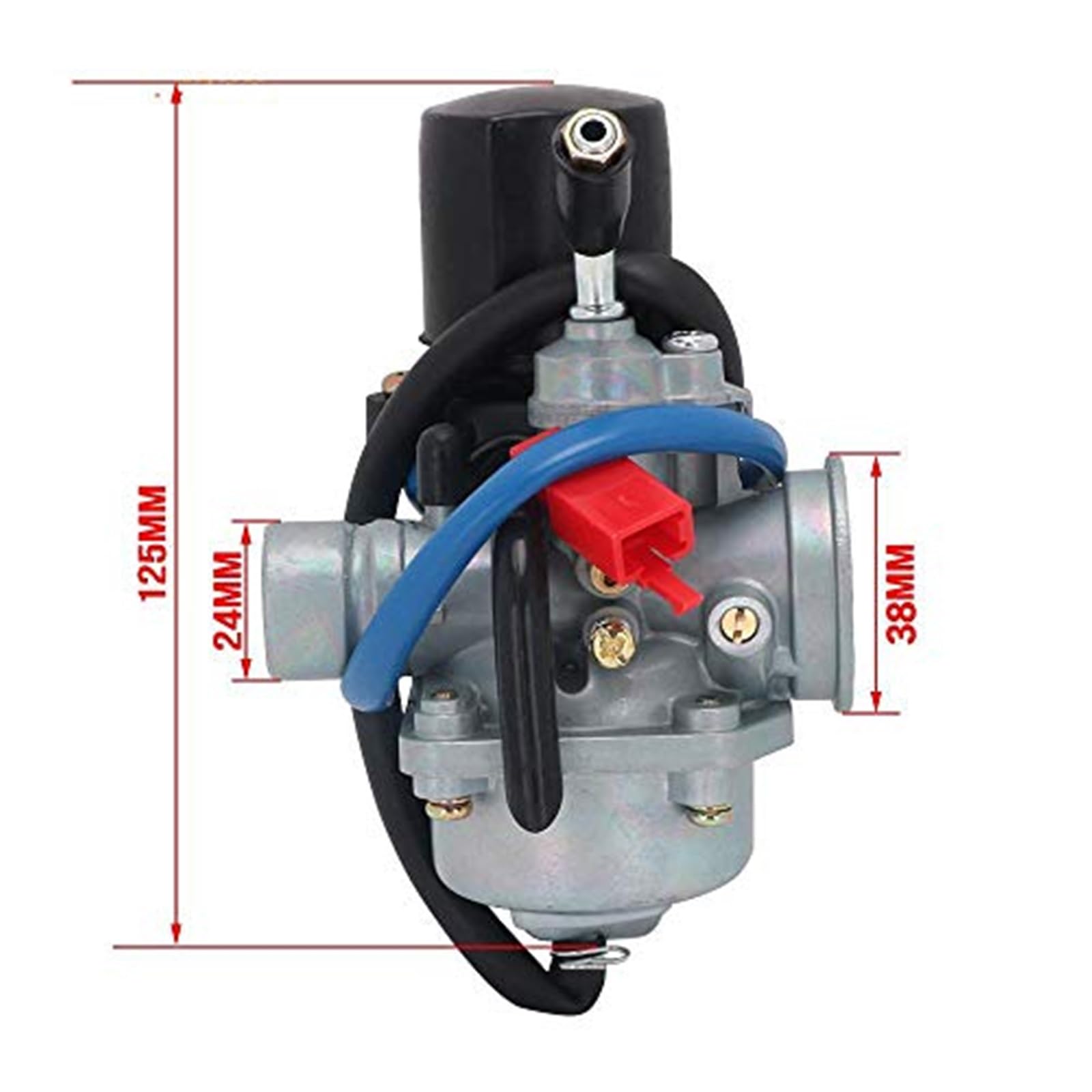 Gaźnik motocyklowy 24mm Carb dla motoroweru, dwusuwów