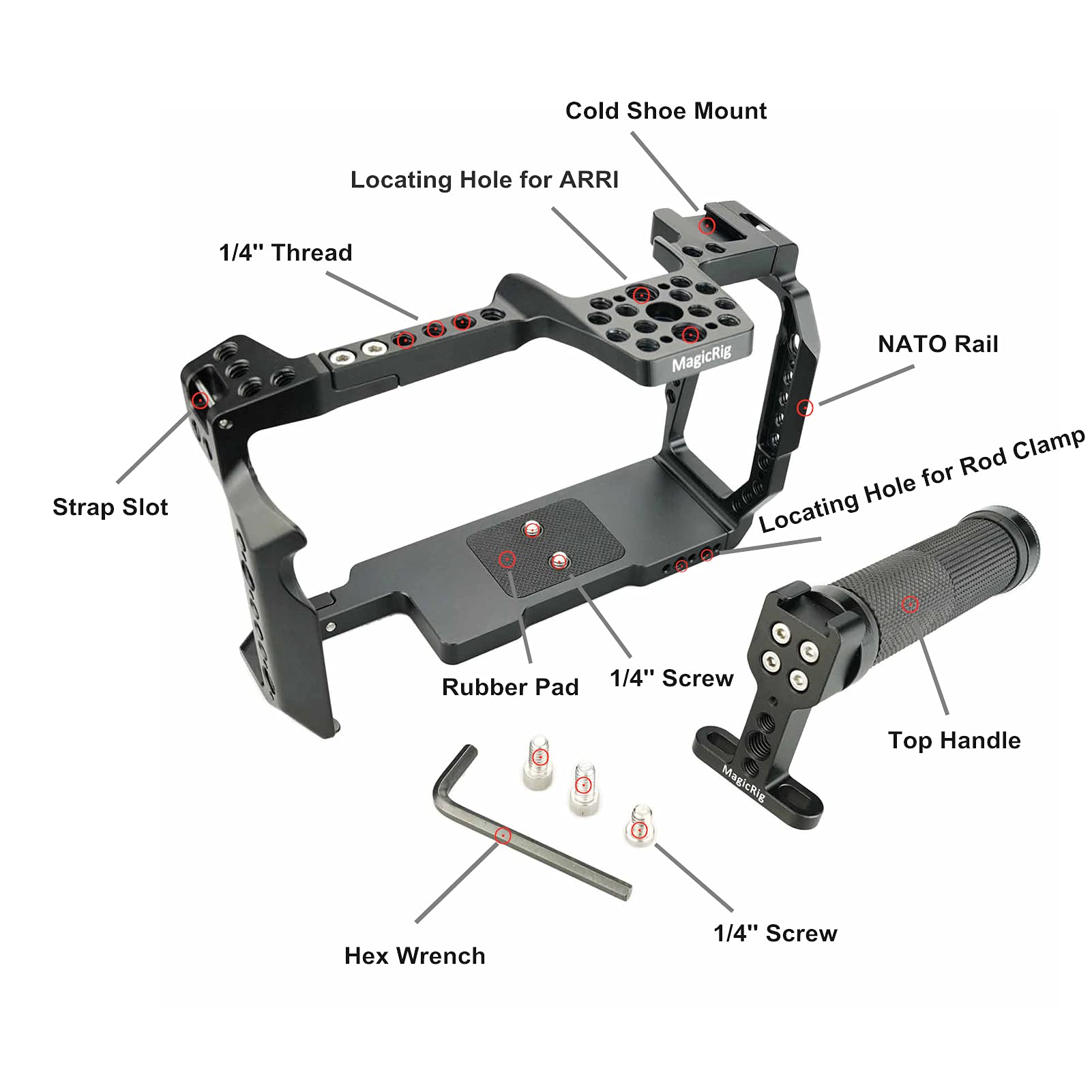 Amazon.co.jp: MAGICRIG BMPCC 6K プロケージ トップハンドル