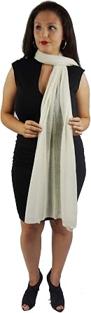 Cashmere Shawl/Cashmere Scarf/Scarves/Stole/Wrap/Sweater IVORY