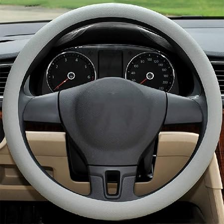 Amazon ハンドルカバー 車 シリコン ステアリングカバー シリカゲル 軽 普通車 保護ケース カー用品 春 夏 秋 冬汎用 高級 おしゃれ 耐摩耗性 滑らない ハンドルカバー 軽自動車 ステアリングカバー 汎用型シリカゲル滑り止 弾性滑り止 自動車汎用 四季 男女兼用