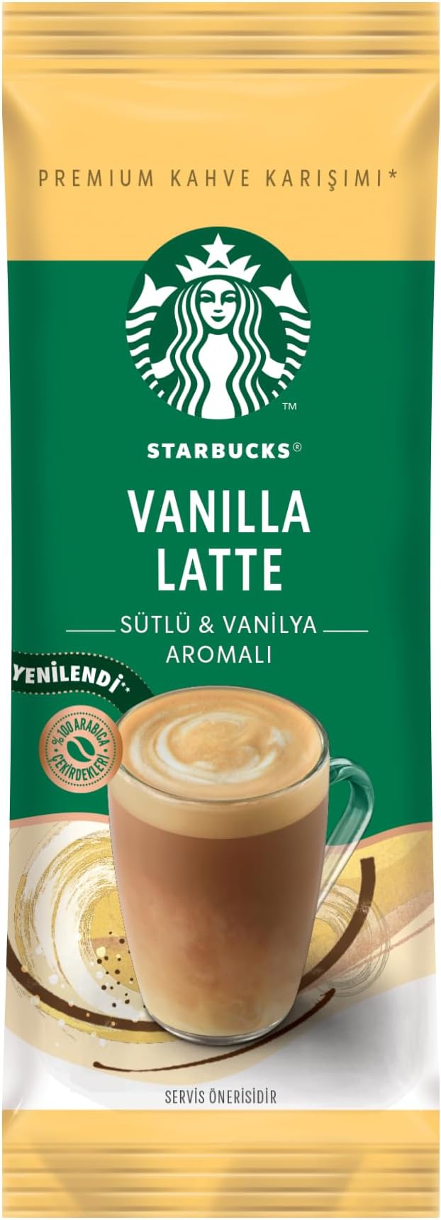 Starbucks® Vanilla Latte Premium Coffee Blend, INSTANT COFFEE, (1 box 10 packets