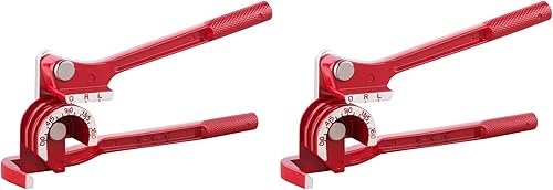 Wostore Dobladora de tubos de 180 grados para herramienta de doblado de tubos de 14 516 y 38 de pulgada de cobre y aluminio fino de acero inoxidable