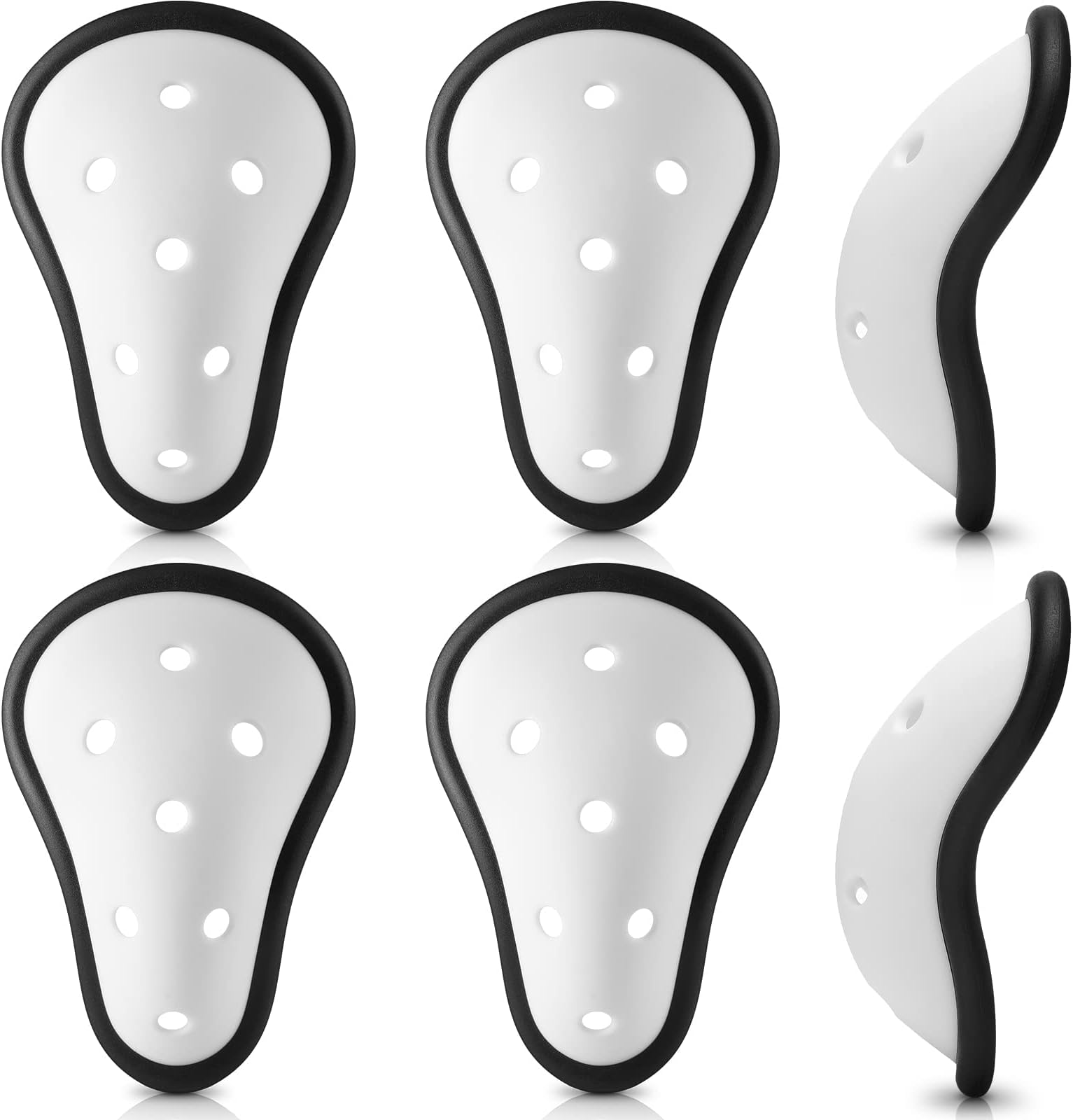 6 Pcs Protective Athletic Cup Mens, Lightweight Athletic Cup, Soft and Comfortable Boys Cups for Sports, Suitable for Baseball, Football, Hockey, Lacrosse