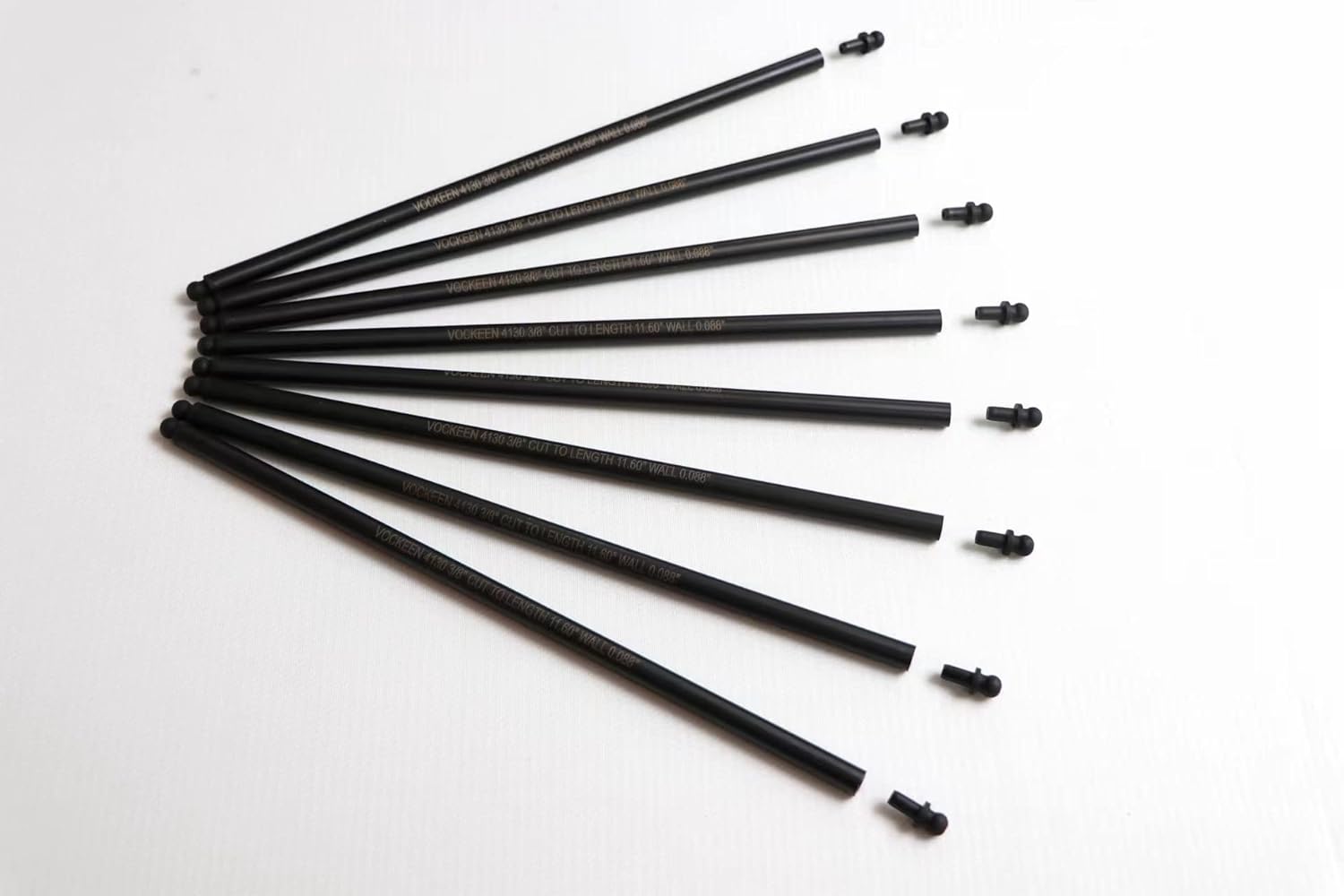 4130 chromoly hi-performance push rods cut to length length 11.60'' OD 3/8'' wall 0.088''