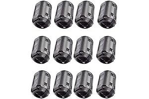 12-Pack Ferrite Core RFI/EMI Noise Filter Clips for 13mm Cables