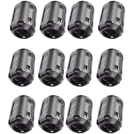12-Pack Ferrite Core RFI/EMI Noise Filter Clips for 13mm Cables