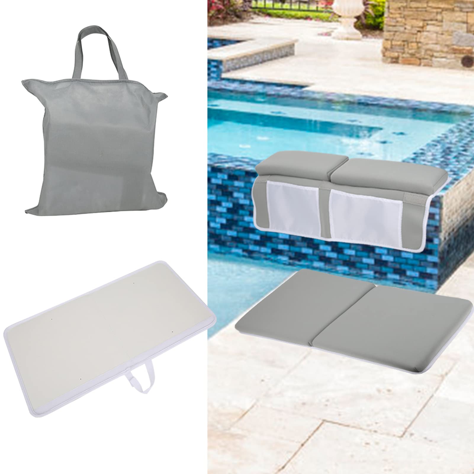 Tapis Pliable, Genouillère en Néoprène | Coussin de Couchage Pliable pour Piscine extérieure, Coussin De Genou De Baignoire, Repose-genoux pour salle de bain