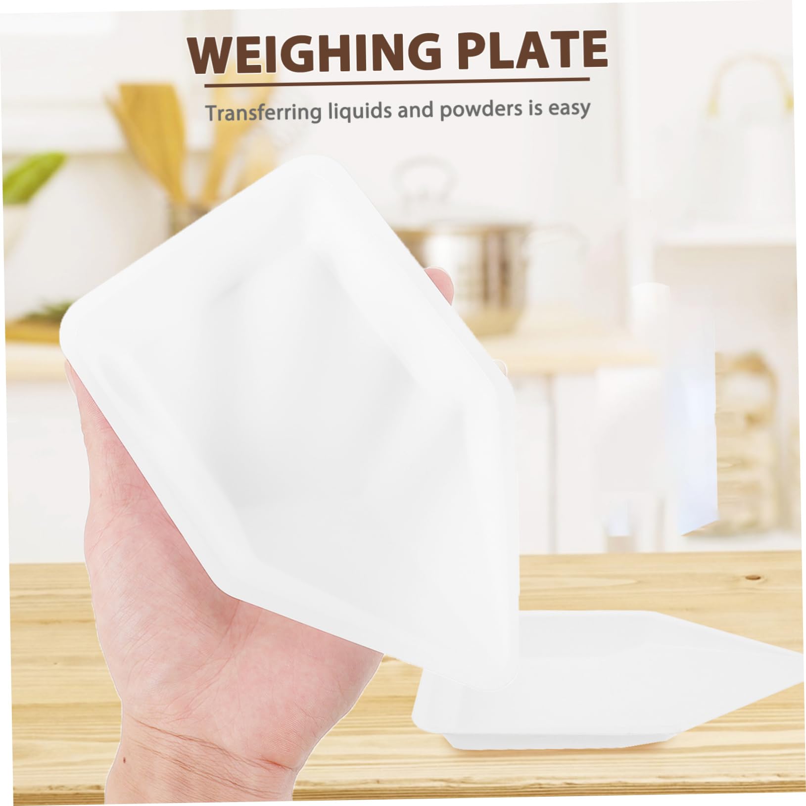 Plato Pesaje Laboratorio 100 Piezas De Pesaje Bio Suplementos Superficie Botes De Pesaje De Mini De Pesaje De Pesaje Plato De Pesaje Antiestático El Plastico