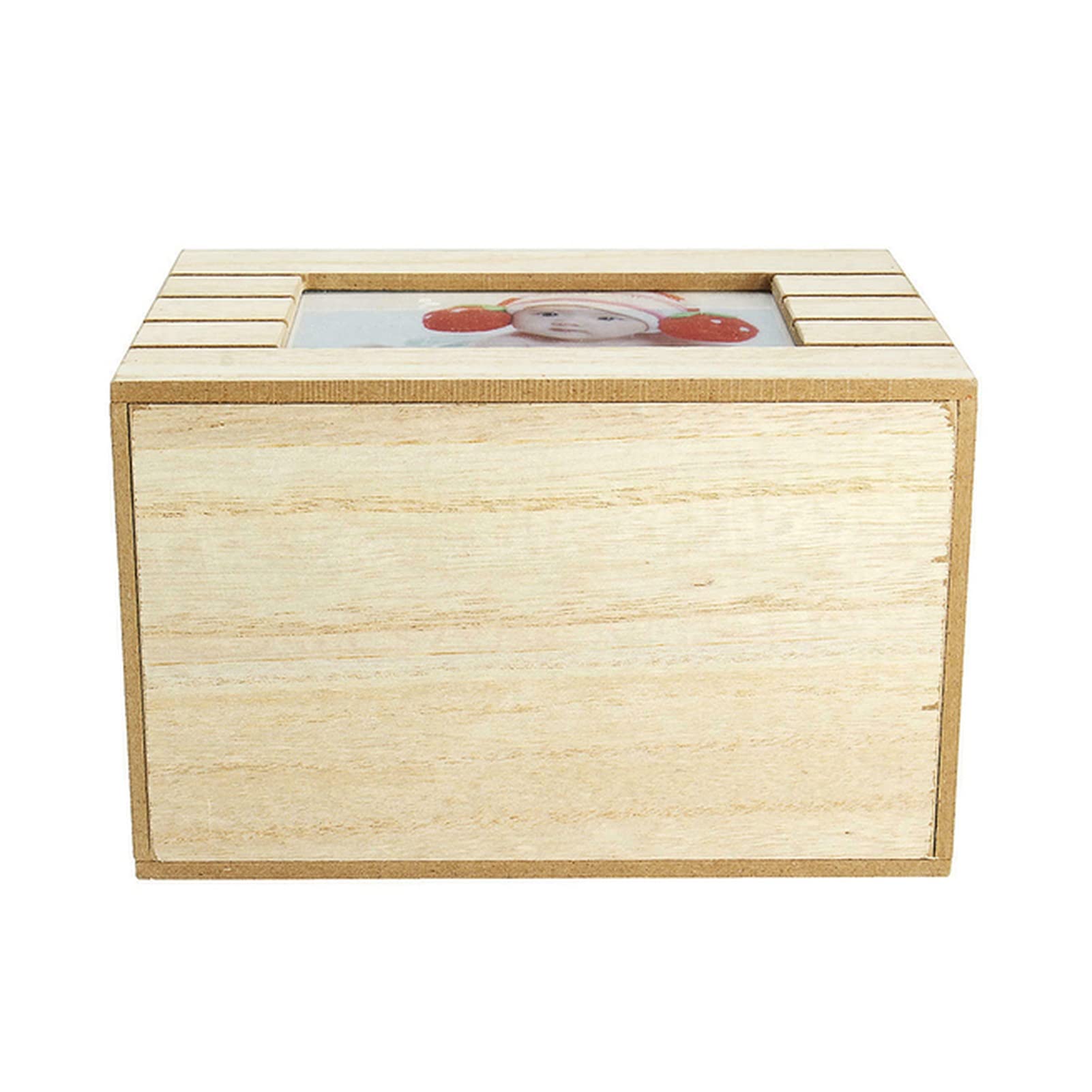 Fotoalbum Kreativer Holz-Fotoalbum-Kasten Holzgehäuse DIY 6. Zoll 100 stücke Fotos Lagerung Hochzeit Baby Fotobild einsetzen Boxen Wohnkultur Fotoalbum Zum Selbstgestalten