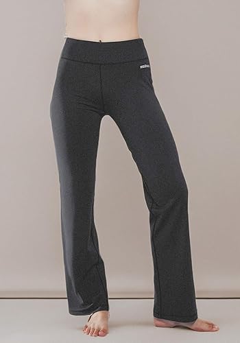 Miniatura 7 de HISKYWIN - Pantalones largos de yoga para ejercitar o correr, con bota ancha acampanada, bolsillo interior y elasticidad en 4 direcciones, disimula