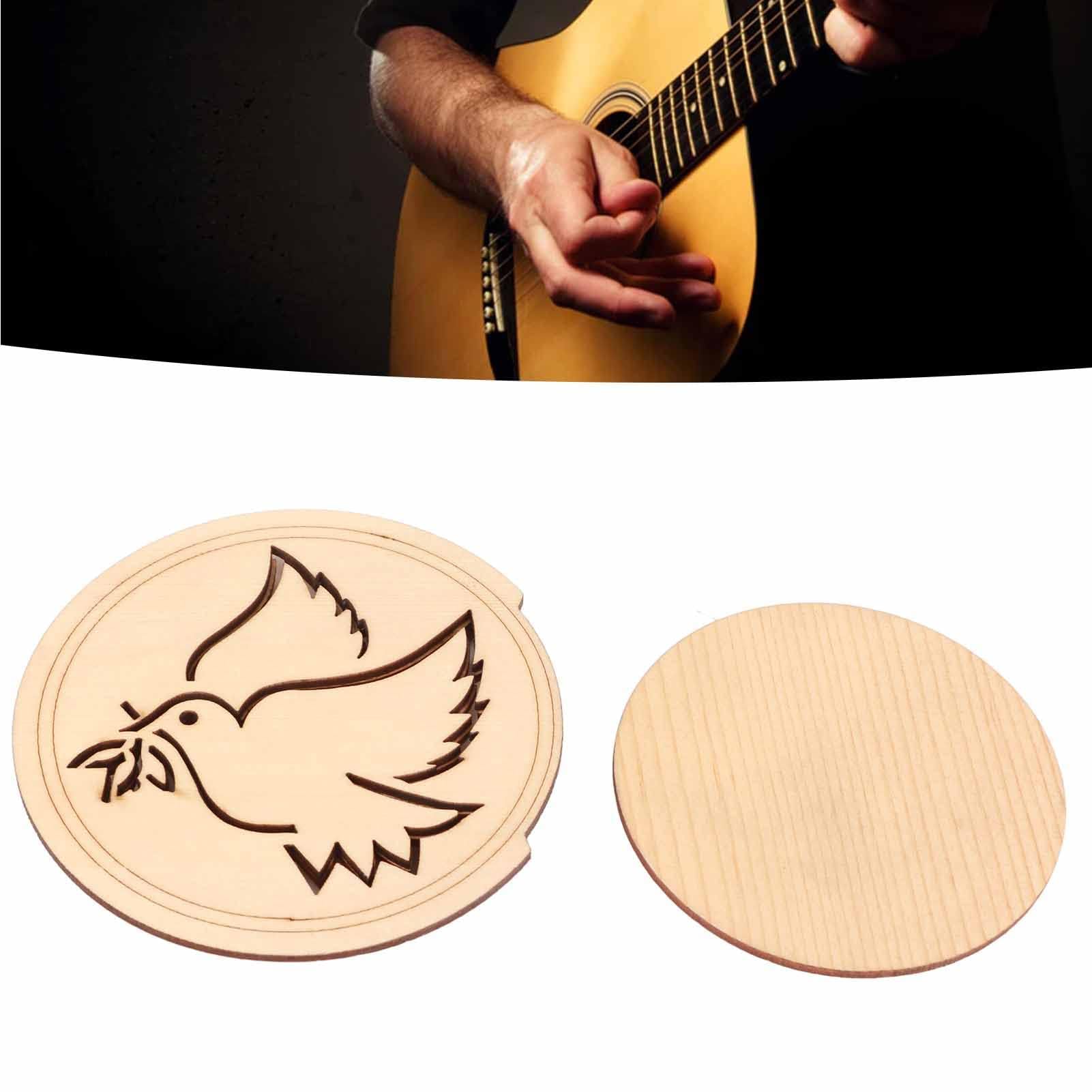 Couverture De Trou De Son En Bois Pour Guitare Acoustique