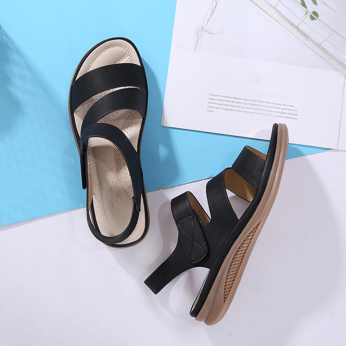 StoneLiquid Hike Barefoot Sandals Women, Ankle Strap Sports Athletic Sandals with Arch Support for Beach Vacation Casual Camping Hiking