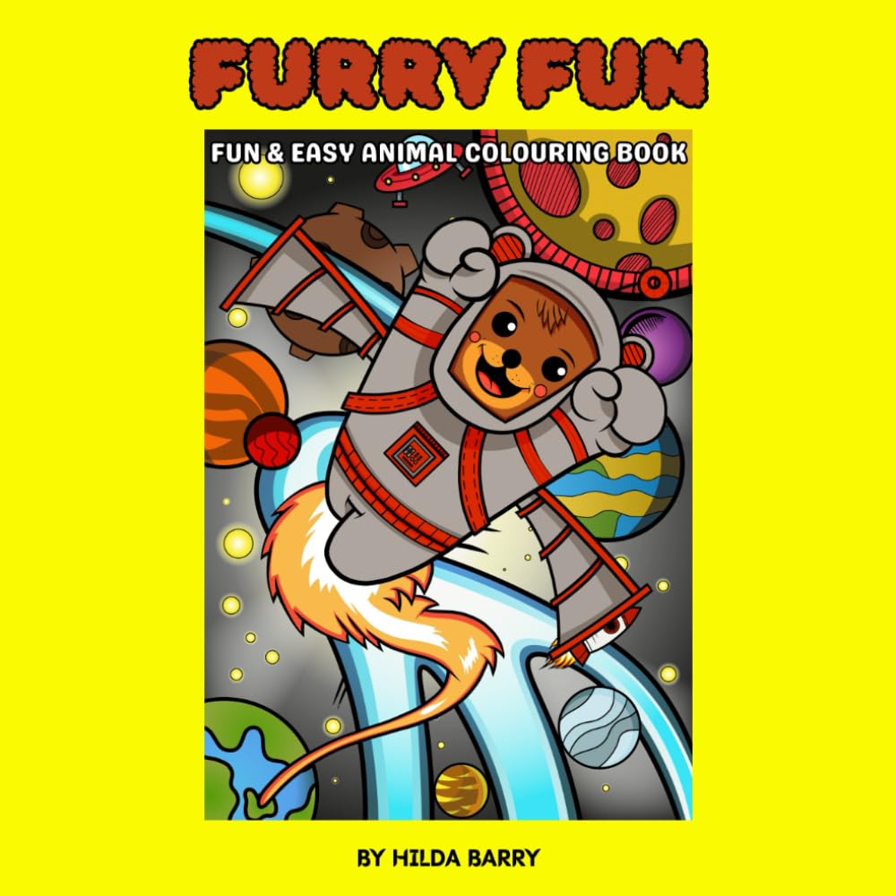 FURRY FUN: FUN & EASY ANIMAL COLOURING BOOK