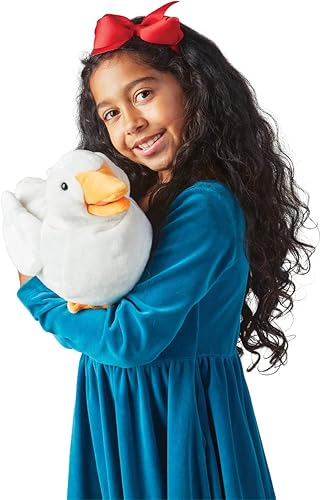 Miniatura 3 de Folkmanis Marioneta de mano de pato, blanco, amarillo