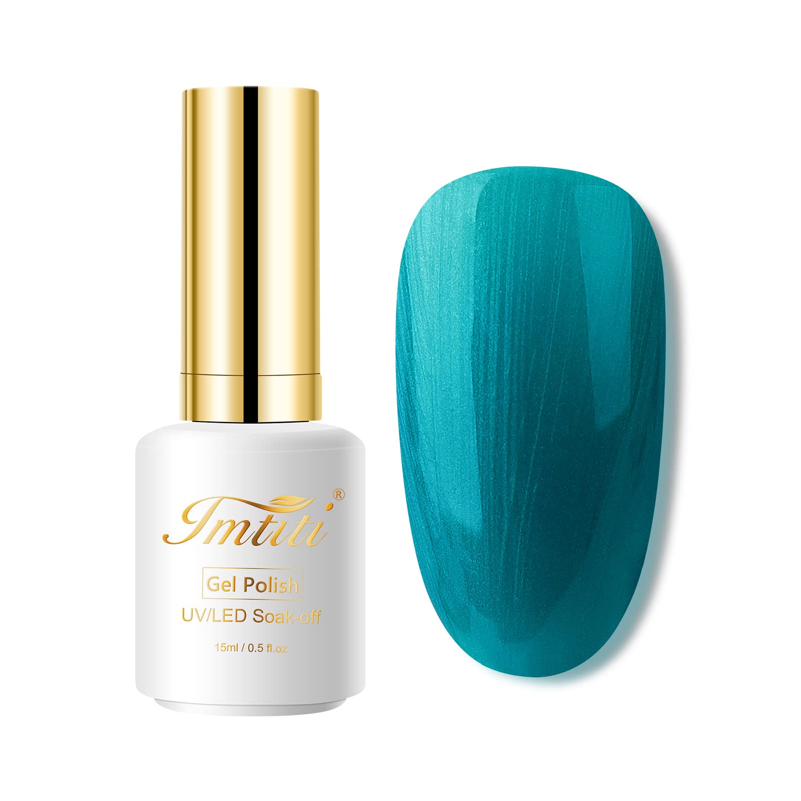 Smalto Gel Semipermanente Blu ciano scuro 15 ml UV/LED Nail Art Manicure Pedicure per Uso Professionale e Domestico - Lunga Durata e Facile da Applicare