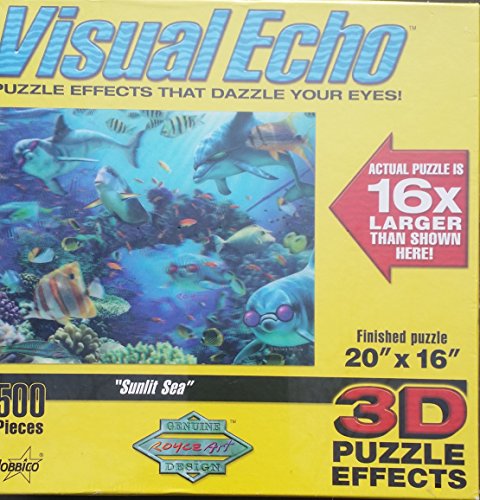 Visual Echo 3D Effect Sunlit Sea 500pc Puzzle