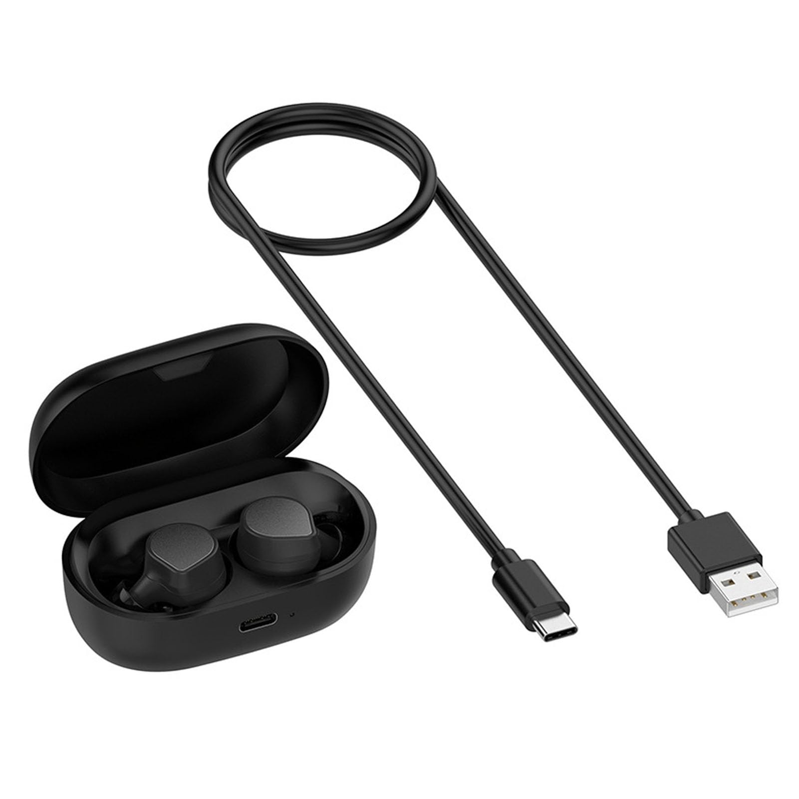 Reemplazo de la Caja de Carga del Auricular de MtlaVishy para Elite 7 Pro y Elite 7 Black USB C 600mAh Activo con luz indicadora Ideal para el Uso de automóviles y Viajes en el