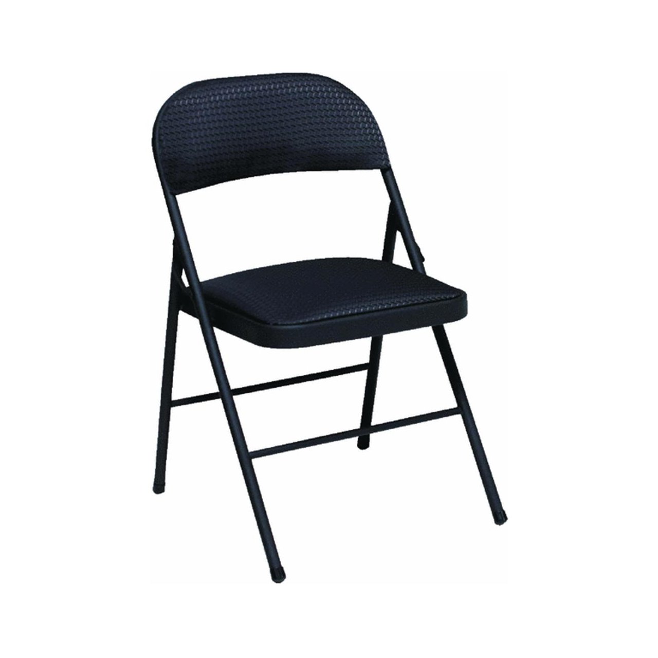 Amazon.com: Fabric Seat and Back Folding Chair in Black (Set of 4