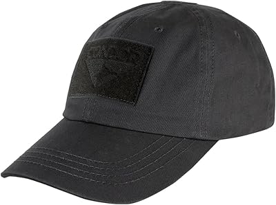 Condor Tactical Cap (Black, One Size Fits All)