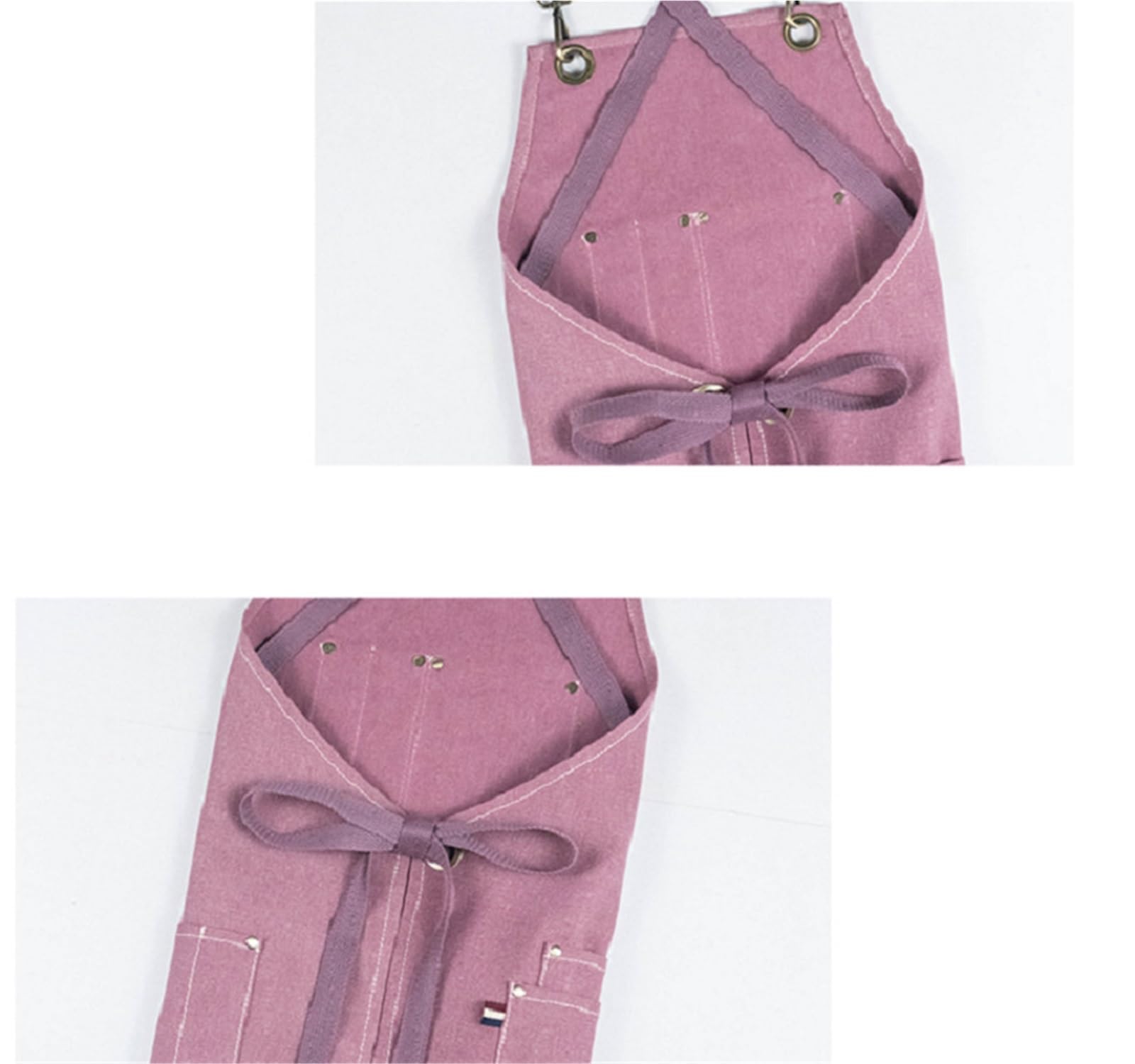 Delantal de cocina unisex con pechera lona ajustable for hombre y mujer, bolsillos for herramientas para Soldadura, Herrero