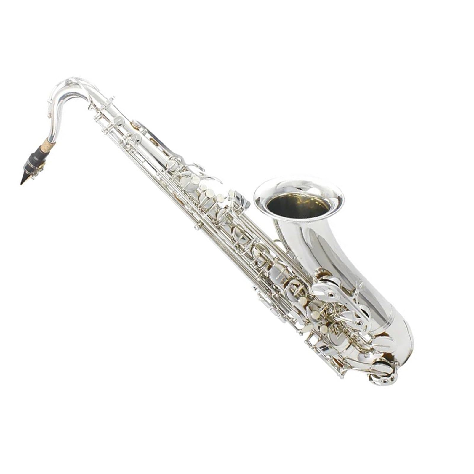Saksofon Tenorowy Bb Srebrny Saksofon Tenorowy Instrument Jazzowy Z Futerałem Akcesoria Do Instrumentów Muzycznych profesjonalny Saksofon
