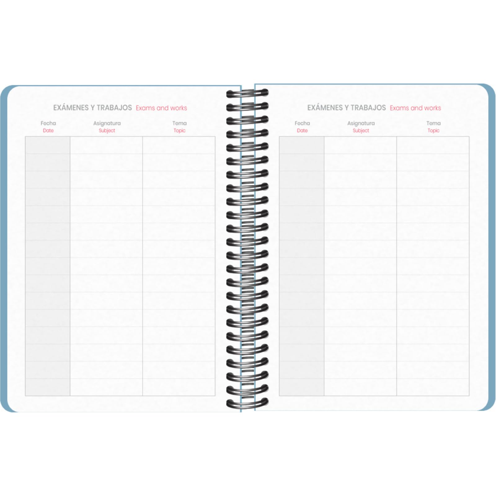 Dohe, School Planner 2025 2026, Week to View, A5 Size (15x21 cm), Spanish and English, September to June - Image 4