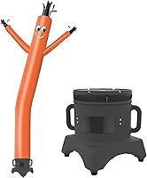 Vista 11 de MOUNTO Hombre tubo inflable de 10 pies que baila, marioneta de tubo ondulante para señal de tienda (Rojo)