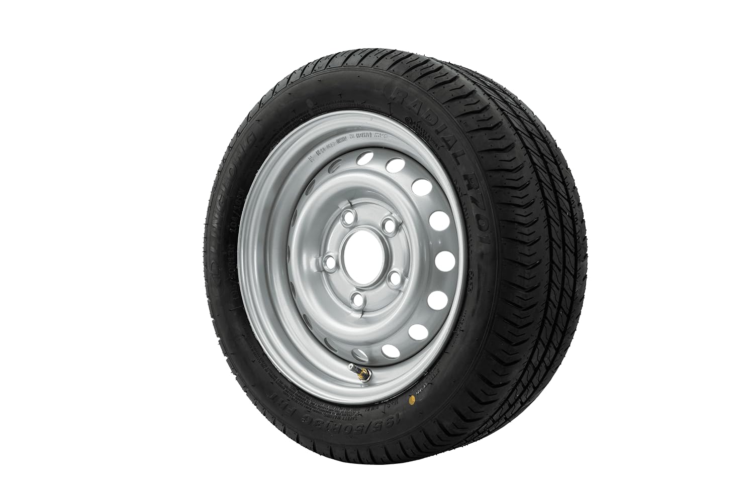 Verstärktes Komplettrad 195/50 R13C 104/101N für Anhänger mit UNITRAILER Felge 5,5Jx13 H2 5x112 ET30 – LINGLONG Reifen, 900 kg Traglast, ideal für Wohnwagen und schwere Anhaenger