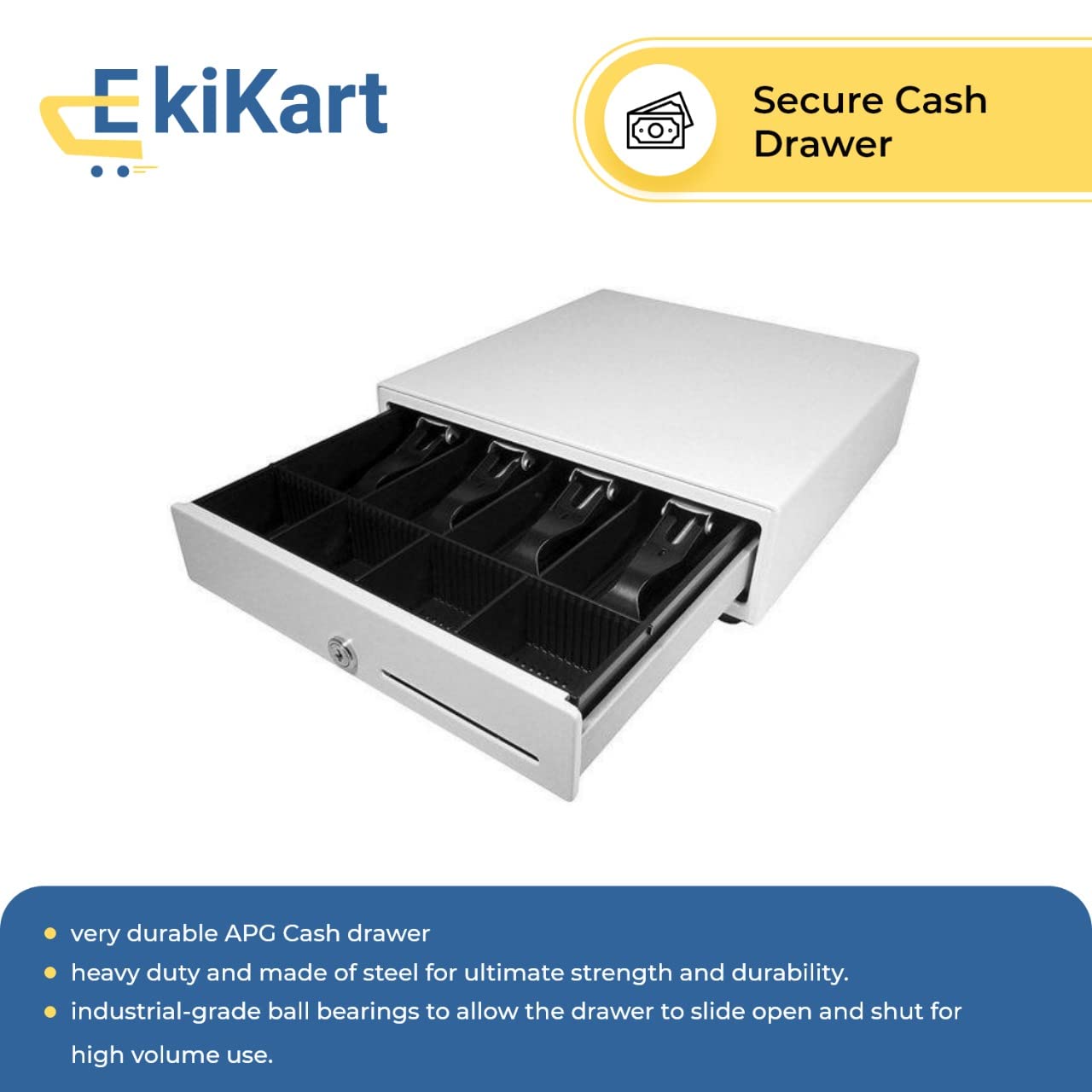 EKiKart AllInOne Point of Sale Cash Register with Card Payment