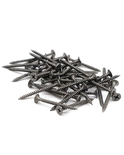 Miniatura 6 de IMScrews Tornillos Phillips de cabeza plana #6 x 2 para paneles de yeso de rosca fina, tornillo de madera de punta afilada, acero al carbono 1022A,