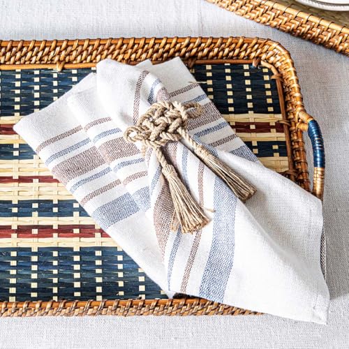 Servilletas Juliska Danish Stripe Set/4 Taupe miniatura 5
