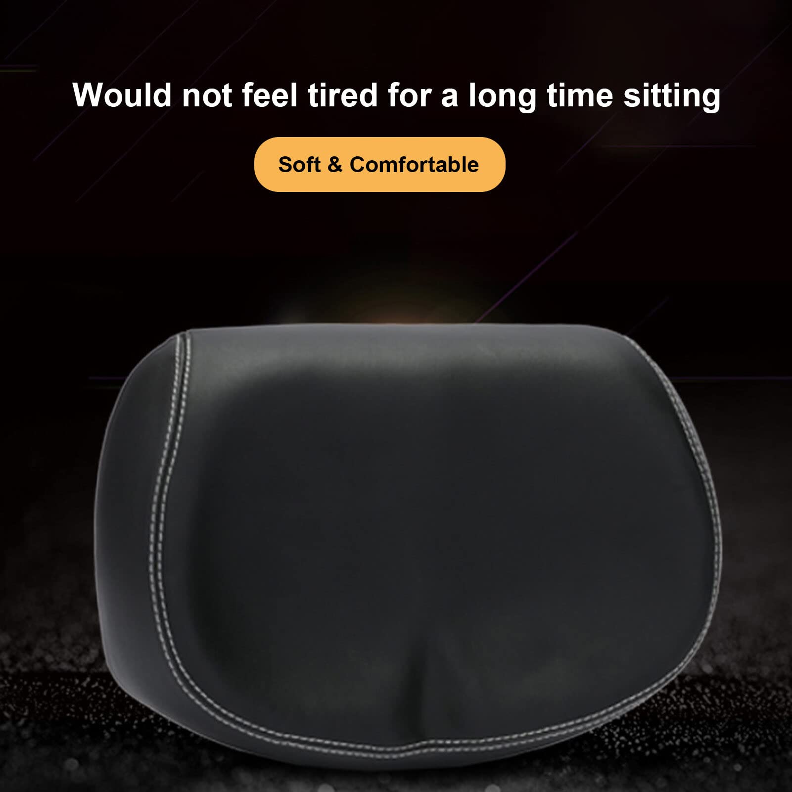 Sella senza naso per bicicletta confortevole cuscino universale PU Pad impermeabile Shock Bike Sedili