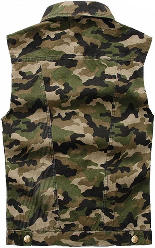 Denim camo vest Outlet