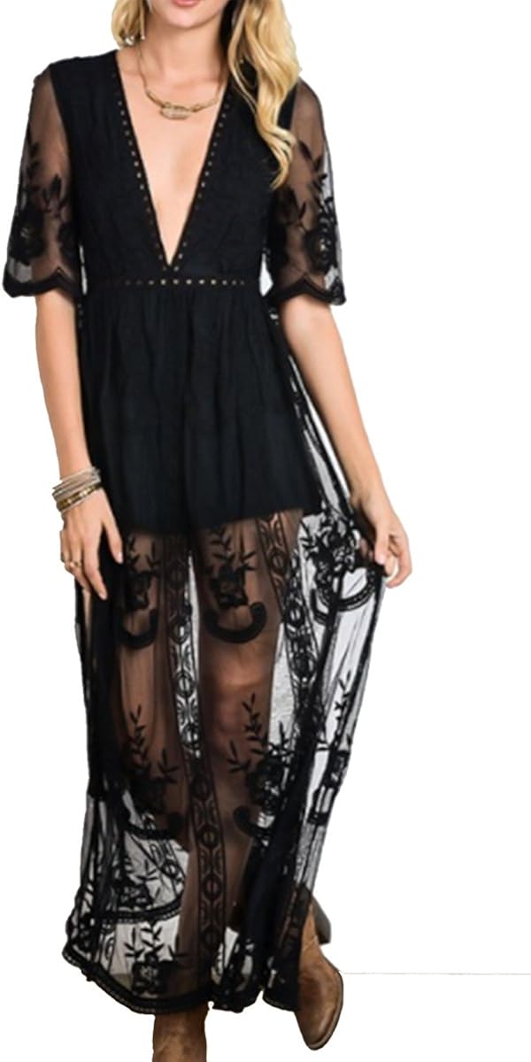 Wishlist apparel lace maxi dress Clearance